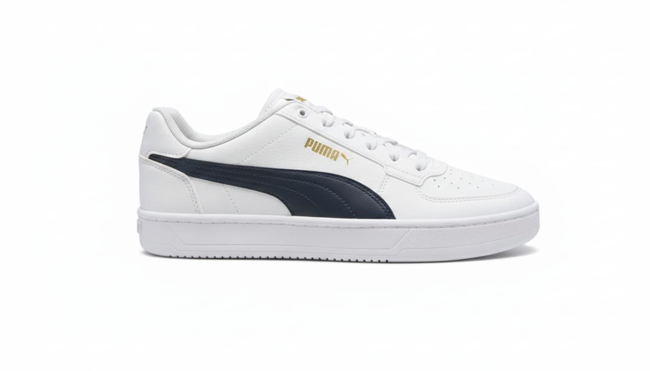 Caven 2.0 white with navy blue accents